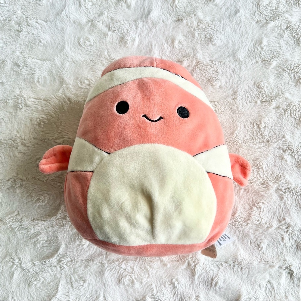 Squishmallows Ricky the Clownfish 8” Orange White Sealife RARE Plush RETIRED